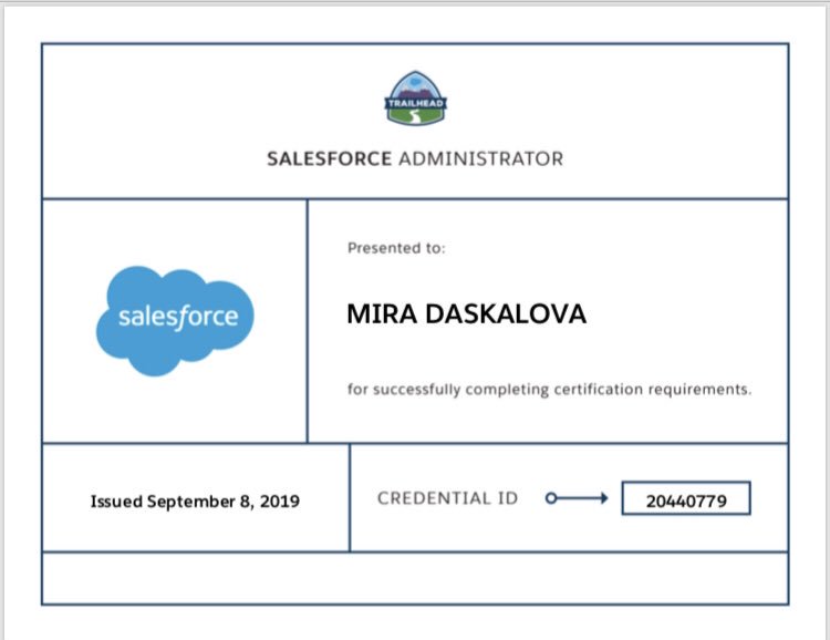 MiraDaskalova's tweet photo. Very eventful #trailheadBootcamp Barcelona!!! I feel blessed and grateful to have chosen #Salesforce as career path!! #SalesforceCertifiedAdmin #SalesforcePlatformAppBuilder https://t.co/R4xYSSuo49
