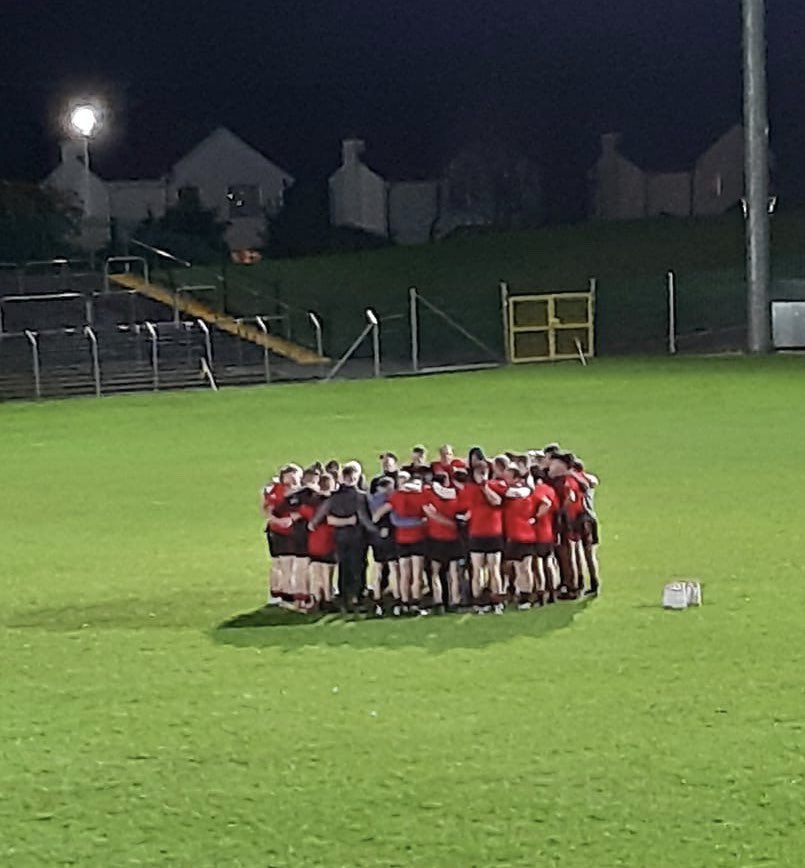 KC_GAA's tweet photo. Our band of brothers after the final whistle last night! #CountyFinalBound #HangUpThatBunting 🔴⚫️ https://t.co/JacRuyH3fB