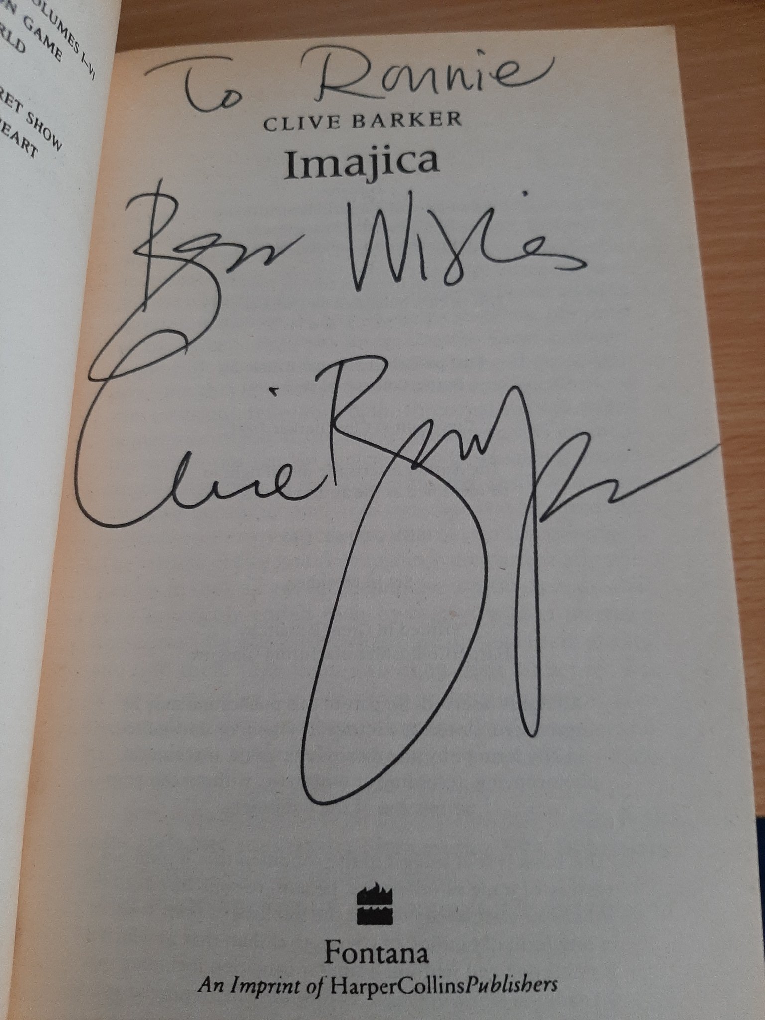 Happy Birthday to Clive Barker     