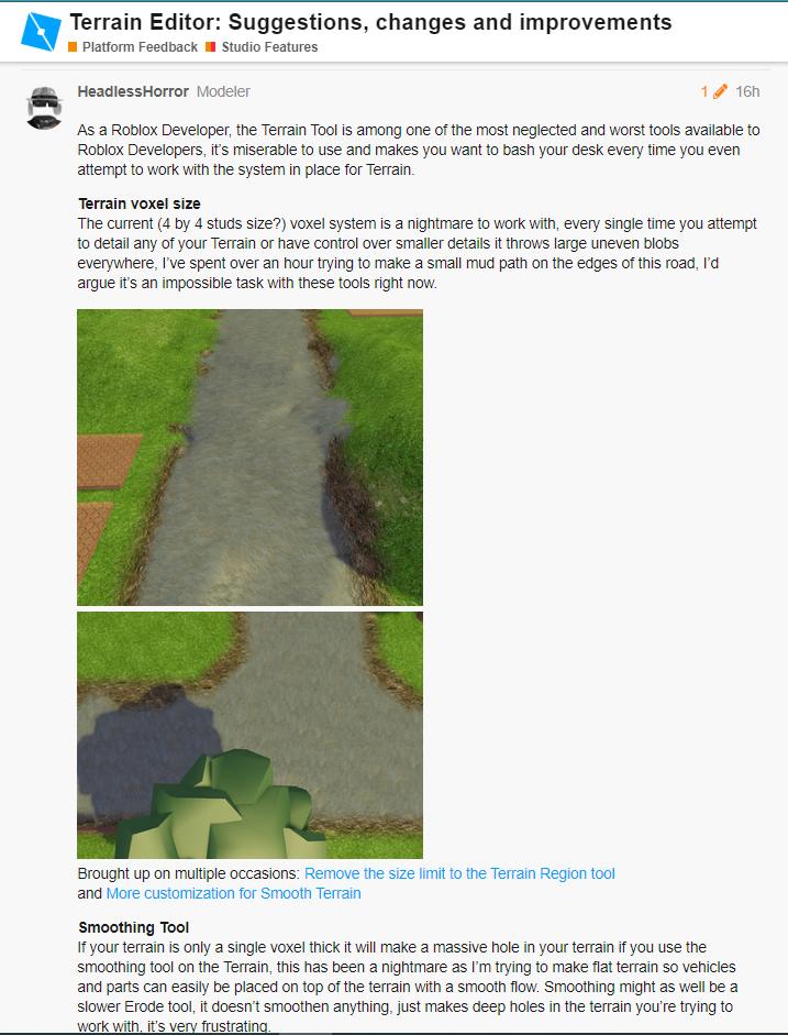 Tom Durrant On Twitter Terrain Editor Suggestions Changes And