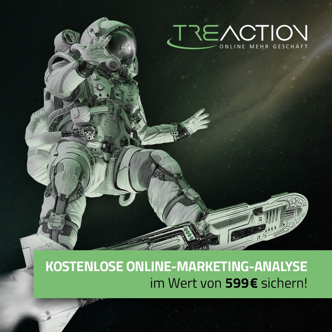Jetzt unsere kostenlose Online #Marketing Analyse anfordern. Weitere Infos: treaction.campaign-in-one.de/oma/?trafficso…
#ecommerce #onlinemarketing #onlineshop #ecommercemarketing