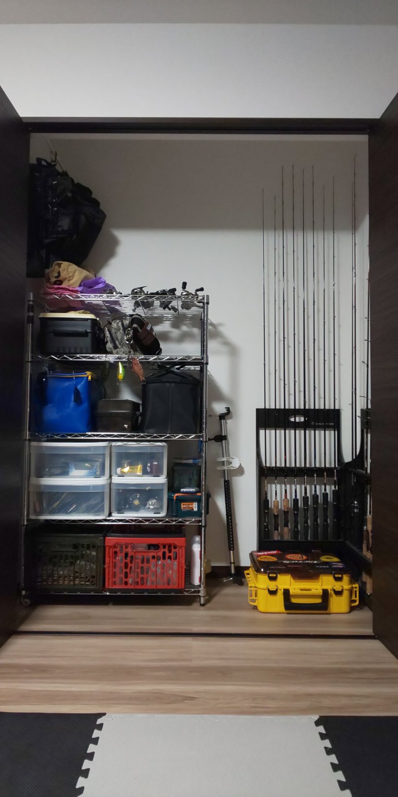 D Crack 新居の釣り道具収納がやっと片付いてきた ー バス釣り 収納 T Co Rci1qy11cl Twitter
