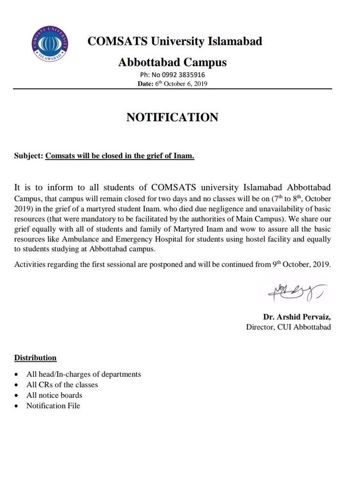 JanSherKhanPTI's tweet photo. COMSATS University Islamabad,
Abbottabad Campus.
#NeedConfirmation plz https://t.co/OAo0w2sC0w