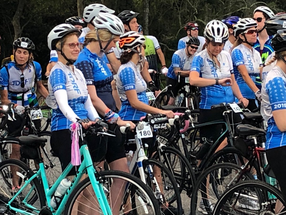 JDRFtriad's tweet image. At the starting line for #JDRFRide yesterday at Amelia Island! Nearly 500 riders—from all over the US  and Brazil—raised $2 million! @JDRFTriad had 37 riders and we were the #3 chapter fundraising team!! #TypeOneTypeNone ⁦@myfox8⁩ ⁦@NewsandRecord⁩ ⁦@JournalNow⁩
