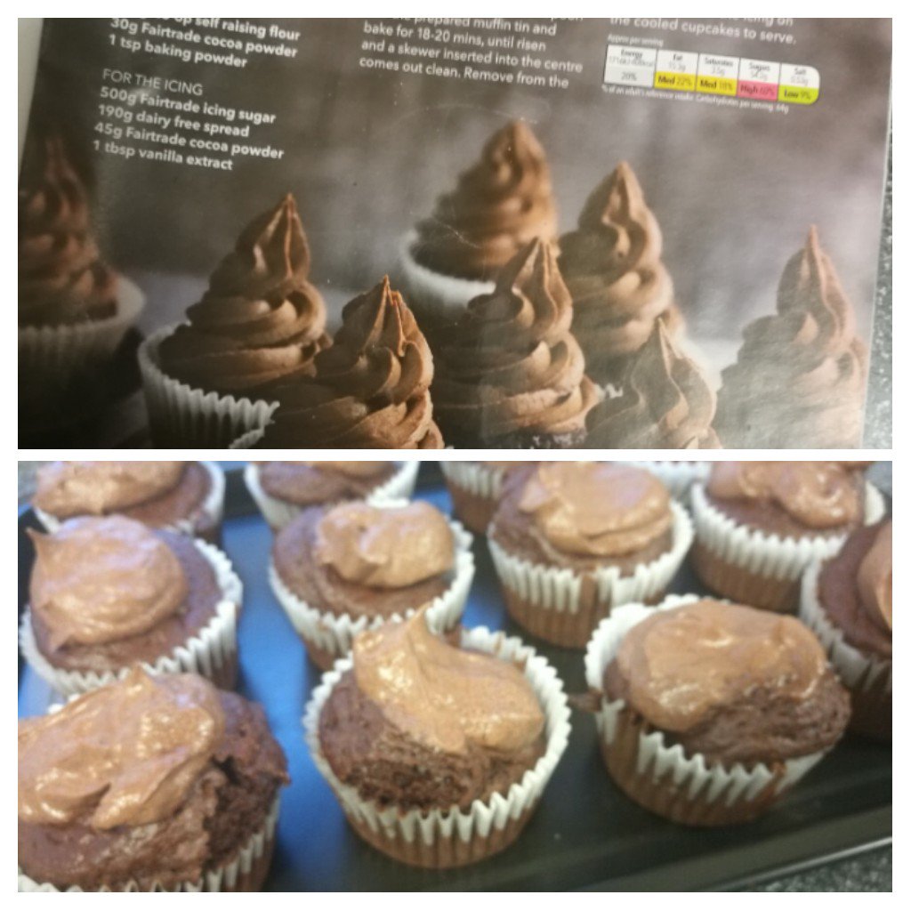 Ultimate Vegan Fairtrade Chocolate Cupcakes didn't look as good as the ones in October Co-op Food but still mighty tasty 😛 <a href="/coopuk/">Co-op</a> <a href="/FairtradeUK/">Fairtrade Foundation</a>