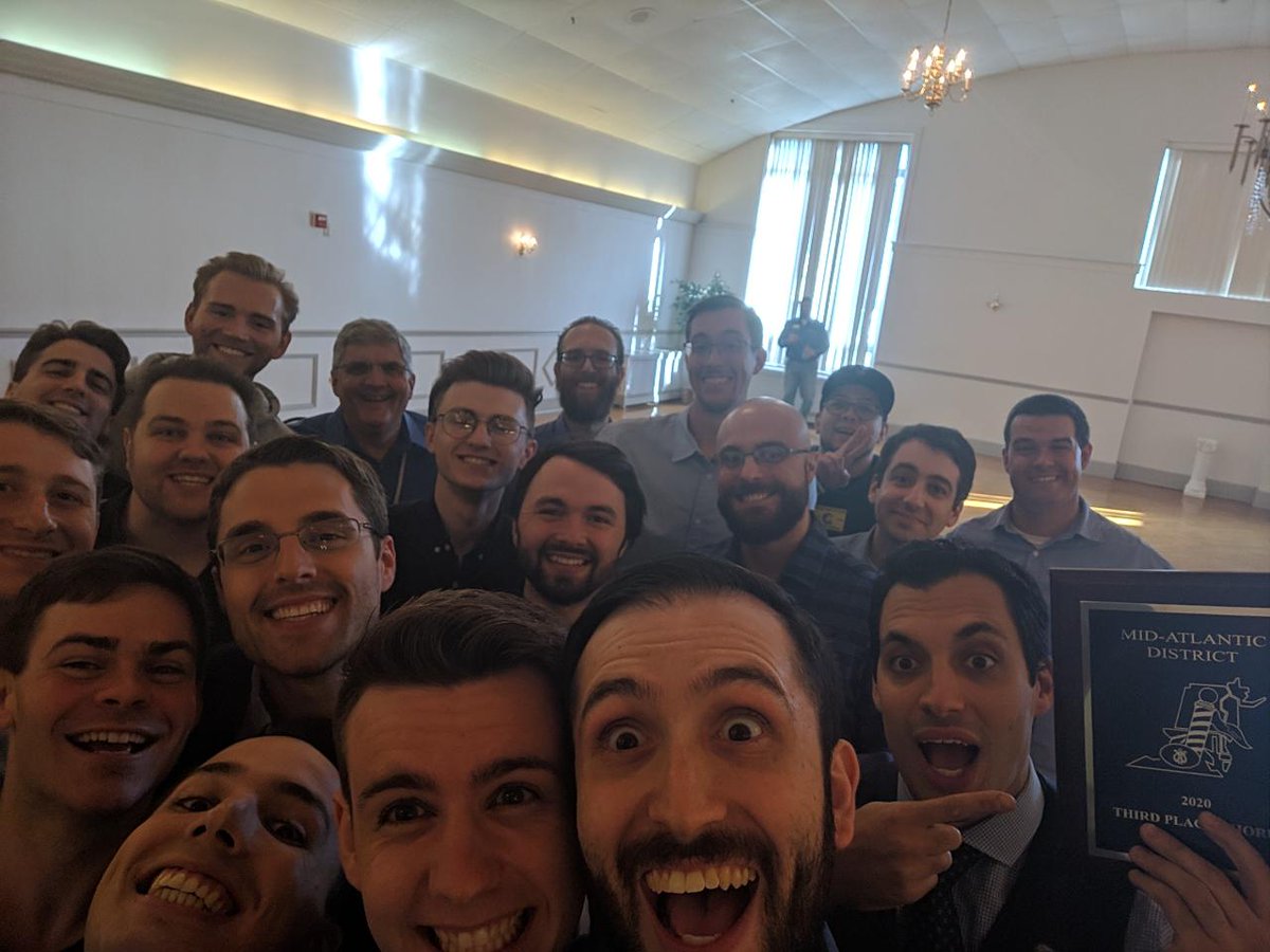 It was an honor to compete at the Mid-Atlantic District contest this weekend. We loved sharing the stage with so many talented singers.

We are also so proud that we scored our highest contest score ever, an 81.2. Thanks everyone for your continued love and support!