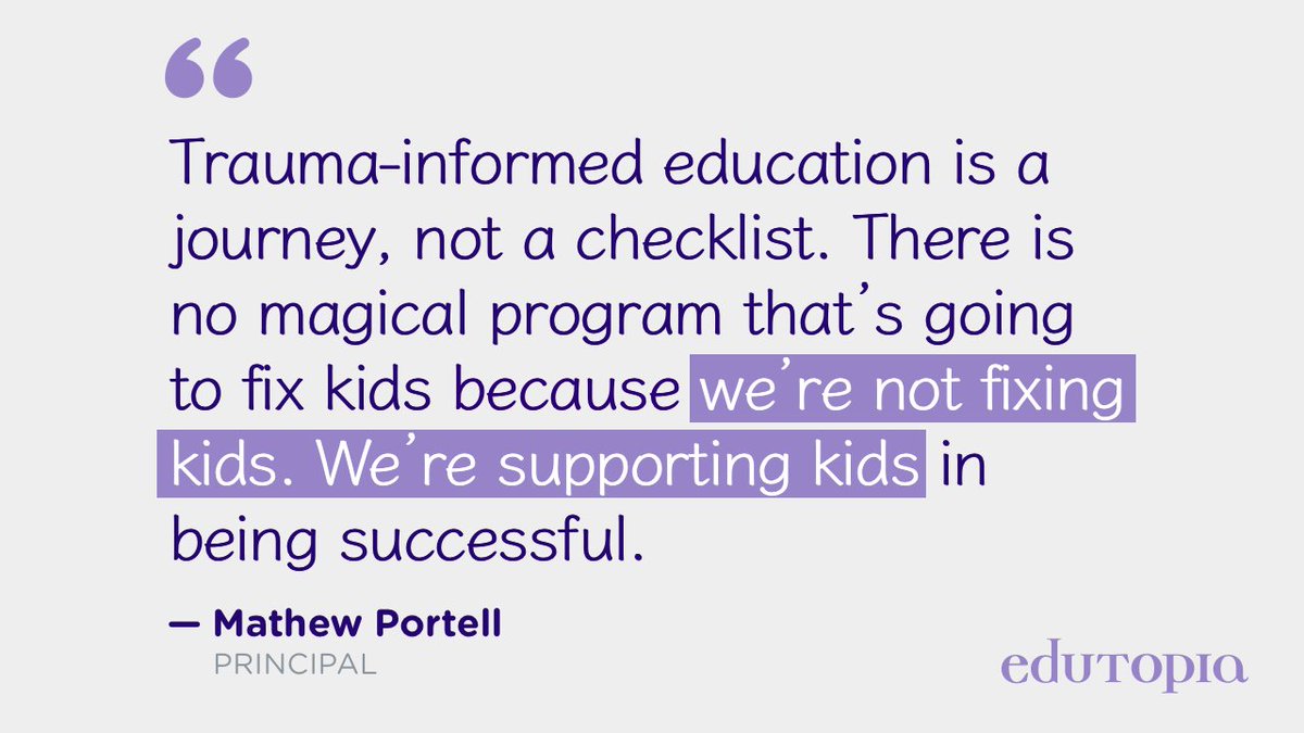 Trauma Informed Care Quotes Edutopia On Twitter: "A Principal @Principalest On Trauma-Informed  Education. Https://T.co/Es99Yis1Fl" / Twitter
