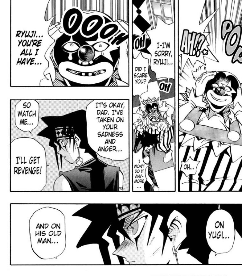 Compared to his portrayal in the Duel Monsters anime, Duke Devlin (or Ryuji Otogi) and his motives for wanting to take on and defeat Yugi are vastly more personal.