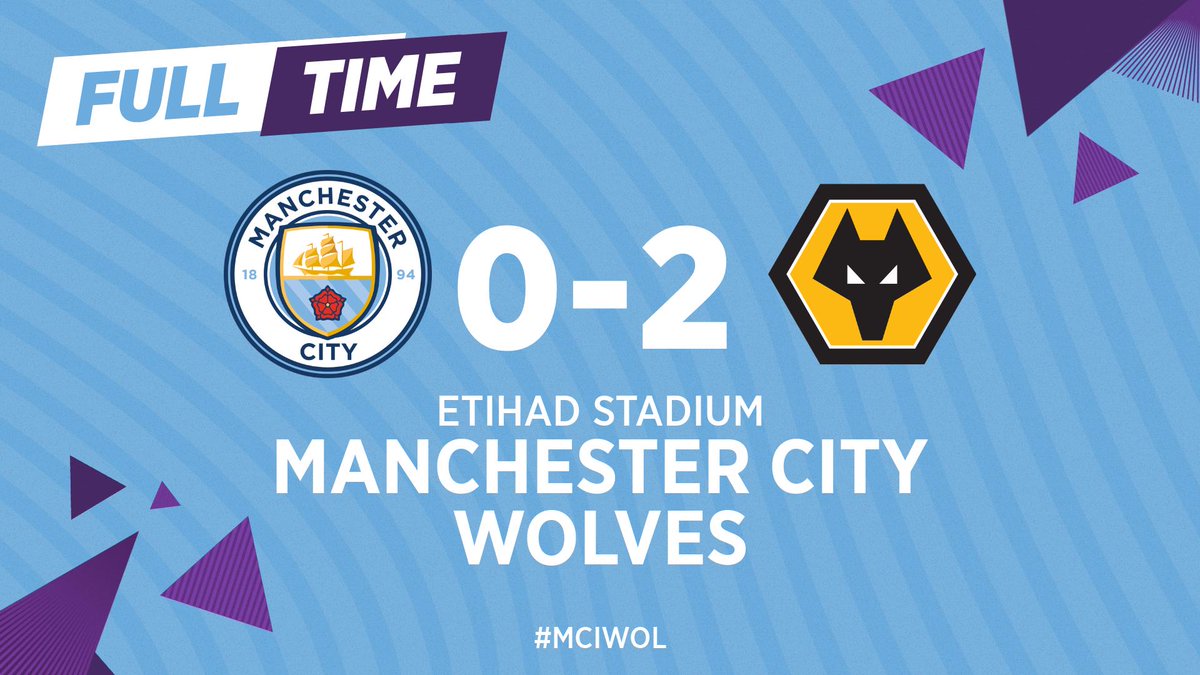 FULL-TIME | A tough one to take.

🔵 0-2 🐺 #ManCity #MCIWOL