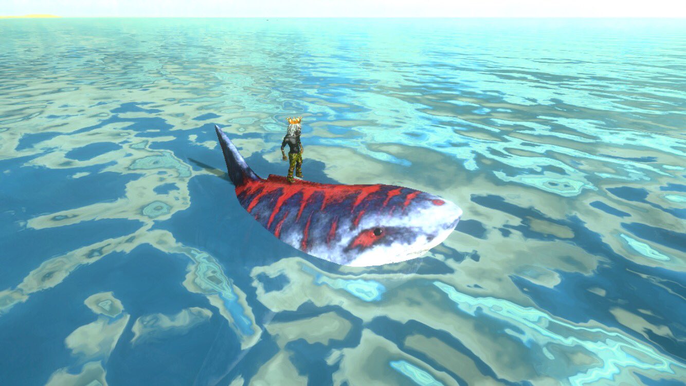 かふぇらて ベータb En Twitter メガロドンをテイムしました めちゃくちゃ良いカラーで気に入ってしまった D ﾊｧﾊｧ 正直tekサドル着けると色が見えなくなるから勿体なく思う ー O Arkモバイル T Co 7torerpz5v Twitter