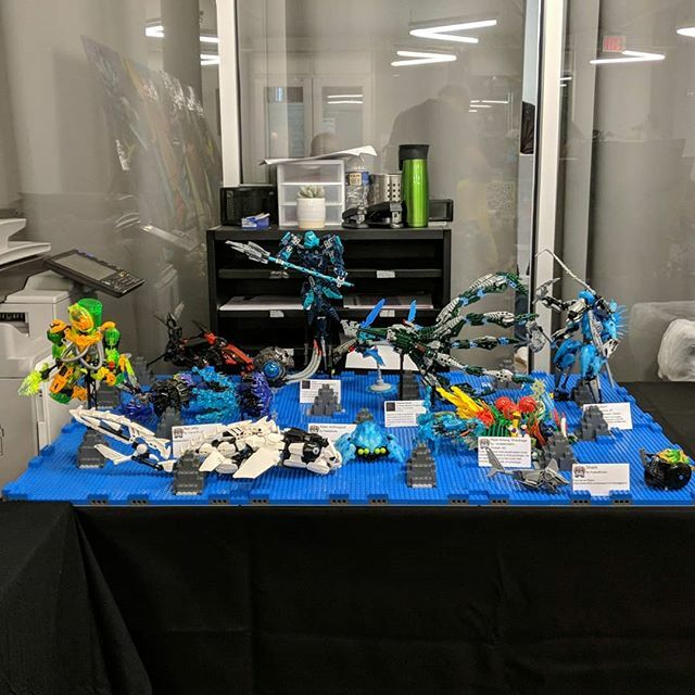 BZP_Tweets's tweet photo. Don't mind the copier in the background, we're #underthesea here! #LEGO #bionilug #bzpower #phillymakerfaire2019 #phillymakerfaire #bionicle https://t.co/tJ72ezmLBp