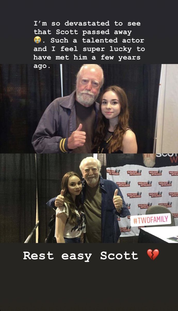 Melissa07042000's tweet photo. Can’t believe it’s been a year.. he is missed and loved every single day. Scott Wilson was truly one of the most amazing,kind and talented people ❤️ grateful everyday that I got the chance to meet him. https://t.co/SaTG0fcWeW