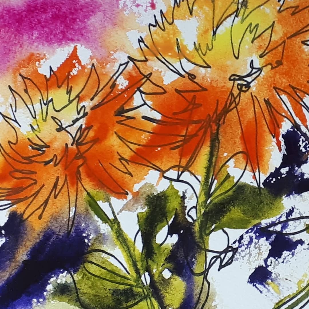 sueclaytonart's tweet photo. Last few places on my expressive autumnal watercolour flower workshop THIS Saturday 12th October at Askham Richard Village hall 10-2.30pm Β£30
Fancy coming along to splash, blow and spritz some colour around. Suitable for all,beginners welcome #artclass #watercolour #yorklearning https://t.co/Vd6QpJZ5QG
