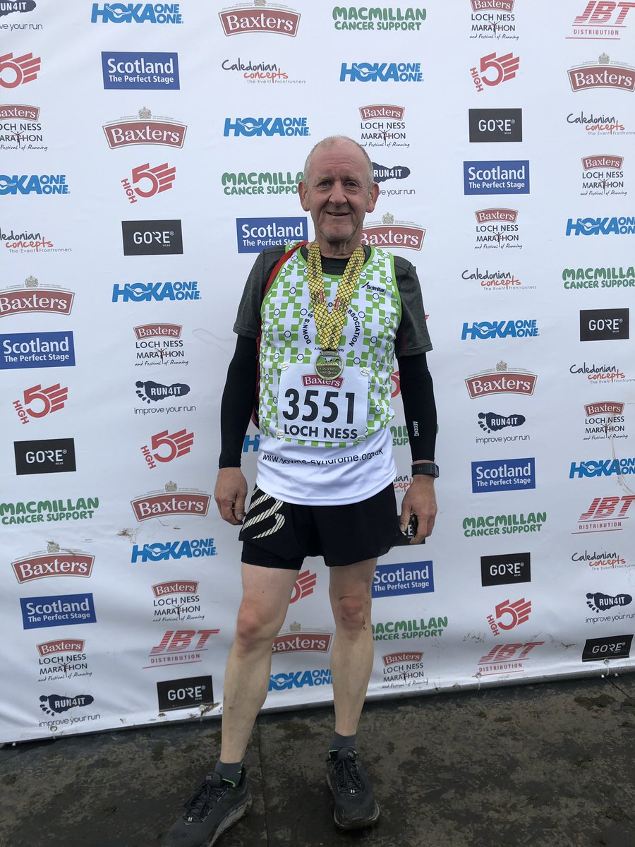 PJDigitalDesign's tweet image. Just completed the Loch Ness Marathon running for @DSAInfo