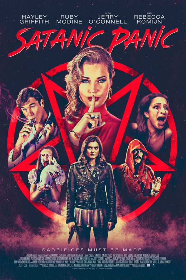 FileSharetop1's tweet image. Satanic Panic (2019)Ke stažení na bit.ly/2wKIabd
Doručovatelka pizzy náhle bojuje o svůj život, když se setká se skupinou satanistů, kteří potřebují pannu, kterou by rituálně obětovali.