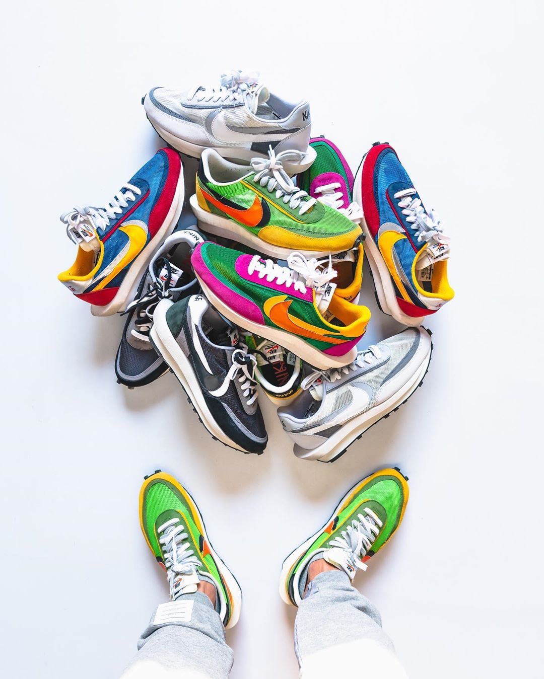 nike sacai colourways