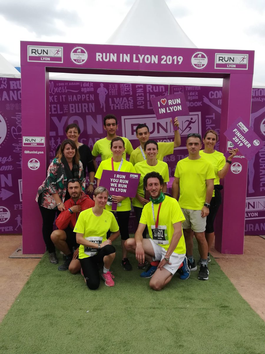 CALYDIAL's tweet photo. Tous finalistes dont deux marathonniennes ! Bravo à l'équipe @CALYDIAL qui a couru le #runinlyon. Esprit d'équipe, cohésion de groupe, rigueur et bienveillance, toutes les valeurs de Calydial en une course.
#sport #lyon #calydial https://t.co/TUhL3pqF1l