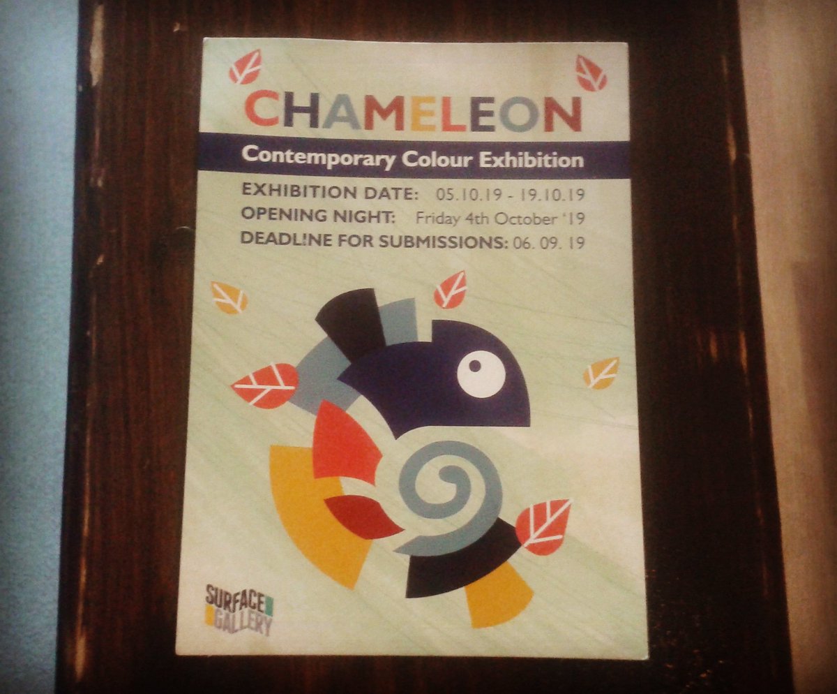 If you need a splash of colour to brighten a grey autumn day, <a href="/surfacegallery/">Surface</a>'s Chameleon exhibition is on til 19th Oct.