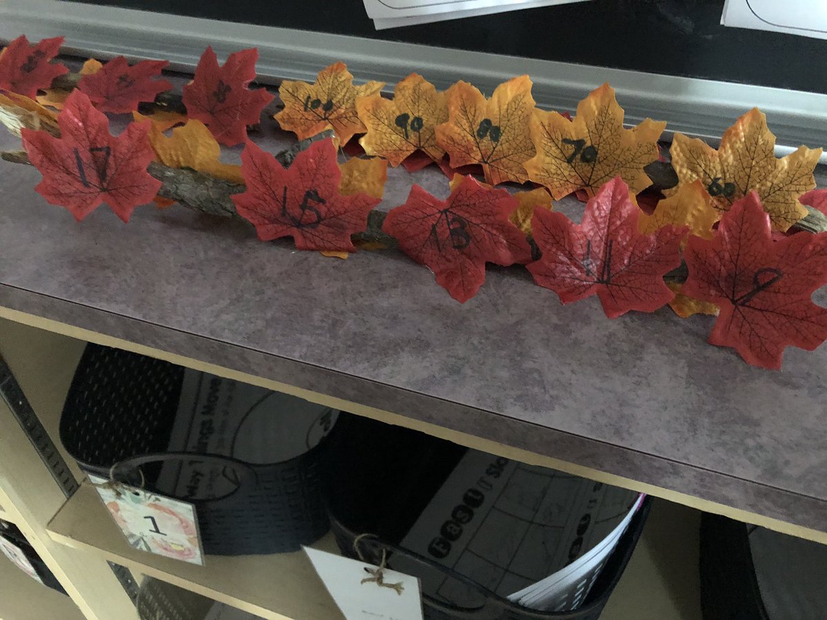 MissTJermey's tweet image. On Friday, we had fun working on our patterning skills! Our class created growing and shrinking patterns on these leaves. #wolvesmath #tldsblearns @WoodvilleES @WESPrimaryPack