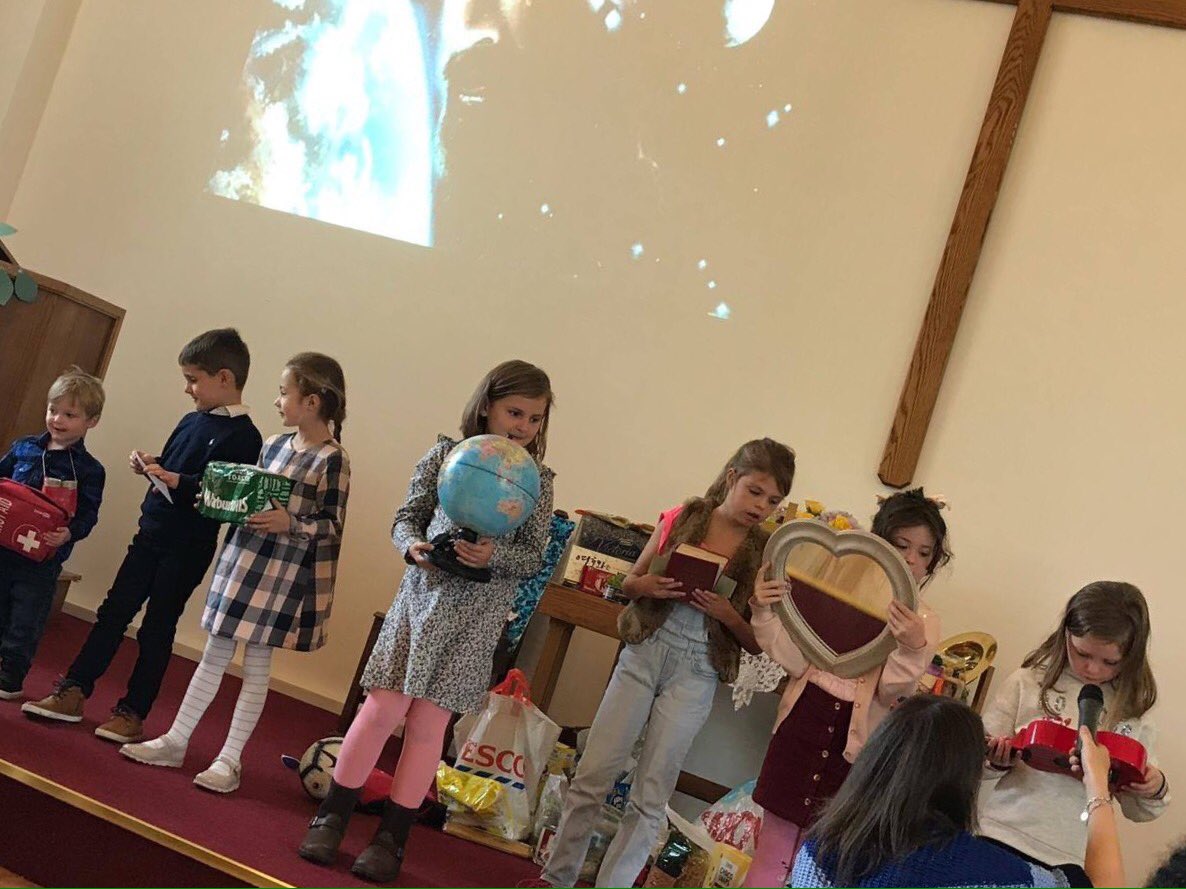 AspullMethodist's tweet image. Great Harvest service led entirely by our young people #ShiningForJesus Lots of donations for @TheBrickWigan too #GenerousGod #Sharing #Giving #Thanking