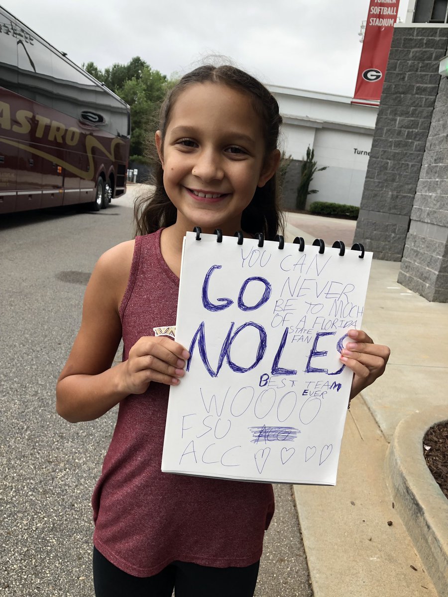 Coach_Alameda's tweet photo. Our kick off to the fall road trip was a blast ... lots of love with the team, family, fans &amp; friends ... what a great start to the 37noles journey! https://t.co/fgOju1ai5m