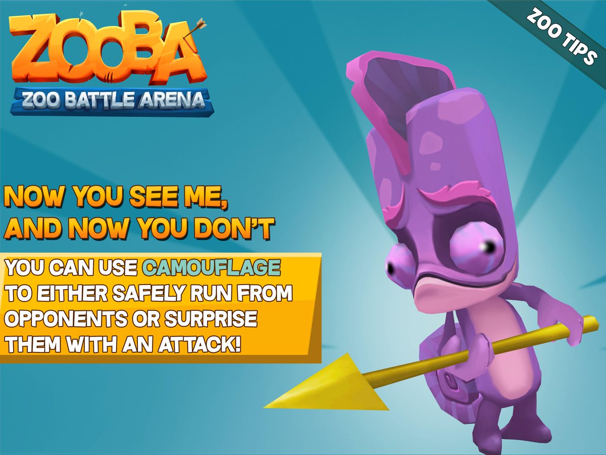 ZooBattleArena's tweet photo. Raise your hand if you have ever been surprised by an invisible Larry 😂 ✋
#zooba #ZooBattleArena #zootips https://t.co/1p0sfR9W1l