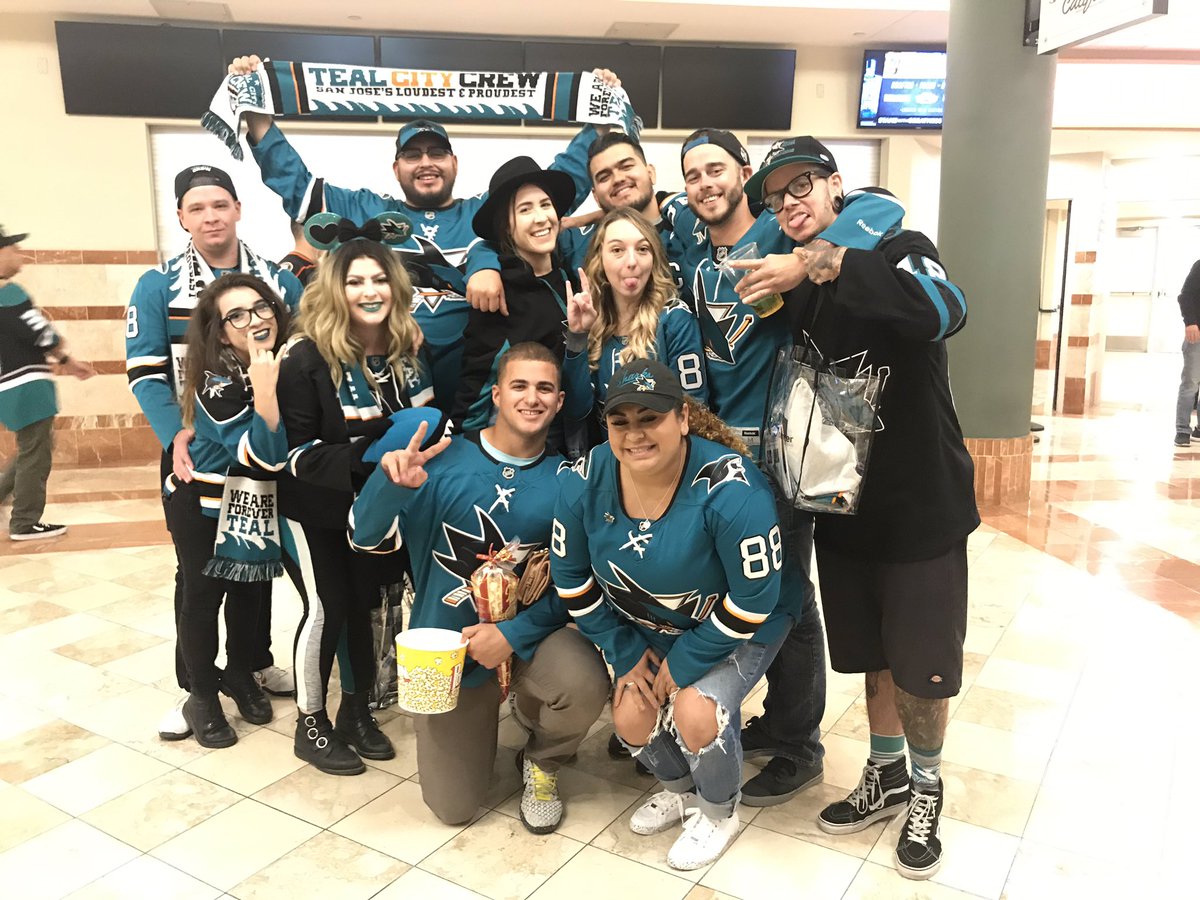TCCSoCal's tweet photo. We are so thankful for each of you. Yesterday was out of this world it was like a home game! This is how you #TealTogether #TealCityCrewSoCal #SoCalSharksFans https://t.co/ZkYDi3lROP