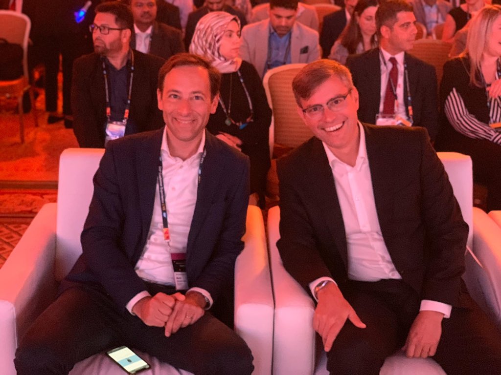 moritzzimmerman's tweet photo. Thanks for supporting me on my #SAPCXLive keynote today in Dubai, Max Mueller @daimani_live - Max &amp; Moritz, @SAP_CX https://t.co/kNkiQs8Urc