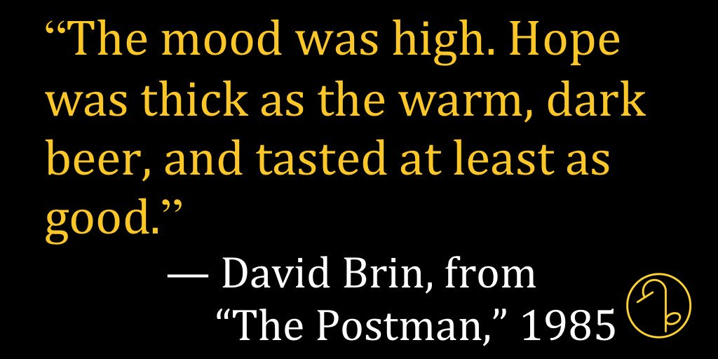 Happy Birthday American scientist and author of science fiction David Brin (October 6, 1950- ) 