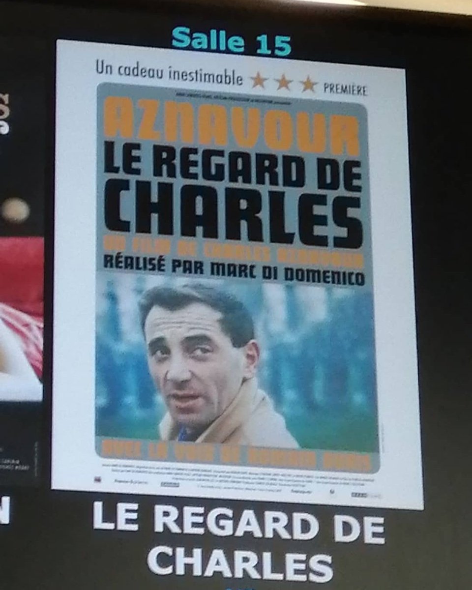 A voir ! 
#CharlesAznavour 
#leregarddeCharles 
#cinema #movies