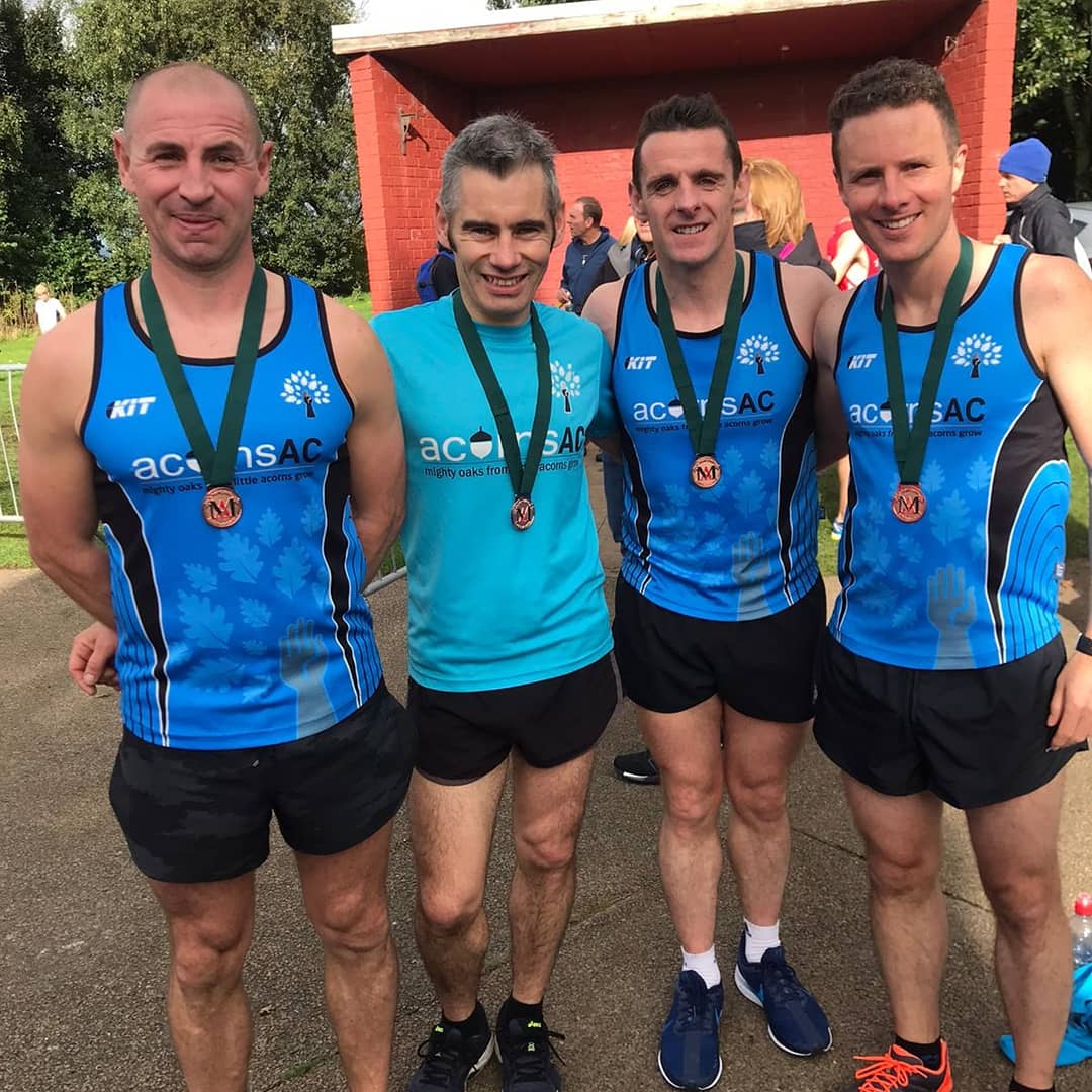 Another successful day for the old boys of <a href="/acornsAC/">acorns AC</a>. NI &amp; Ulster Master's Bronze Medalists 2019. <a href="/aidymoe/">aidanohagan</a>