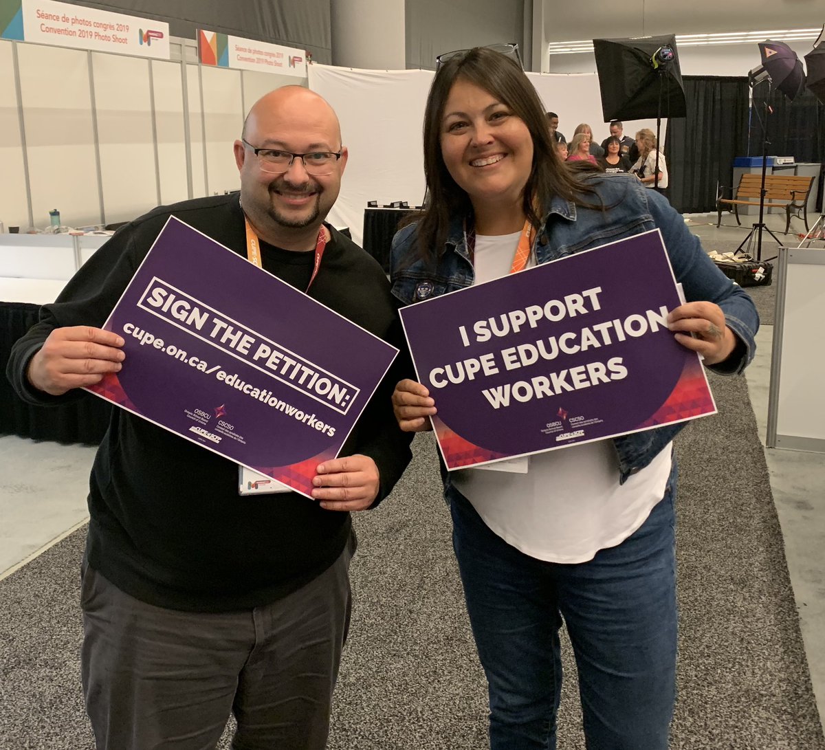 CUPE members supporting #communitiesnotcuts and <a href="/osbcucscso/">OSBCU-CSCSO</a> at the <a href="/cupenat/">CUPE National</a> Convention.