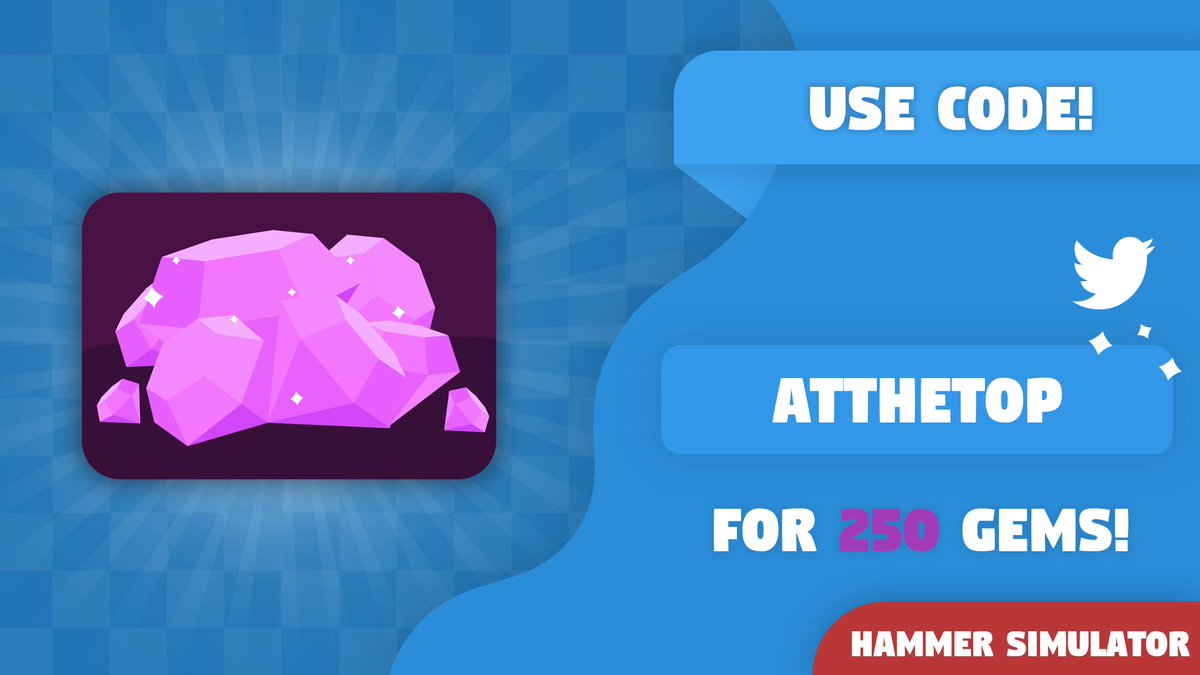 EemStudios's tweet photo. 𝗨𝘀𝗲 𝘁𝗵𝗲 𝗰𝗼𝗱𝗲 𝗵𝗲𝗿𝗲! https://t.co/dq1CwG6wl2

ATTHETOP

#Roblox https://t.co/QQfRLTAr9u