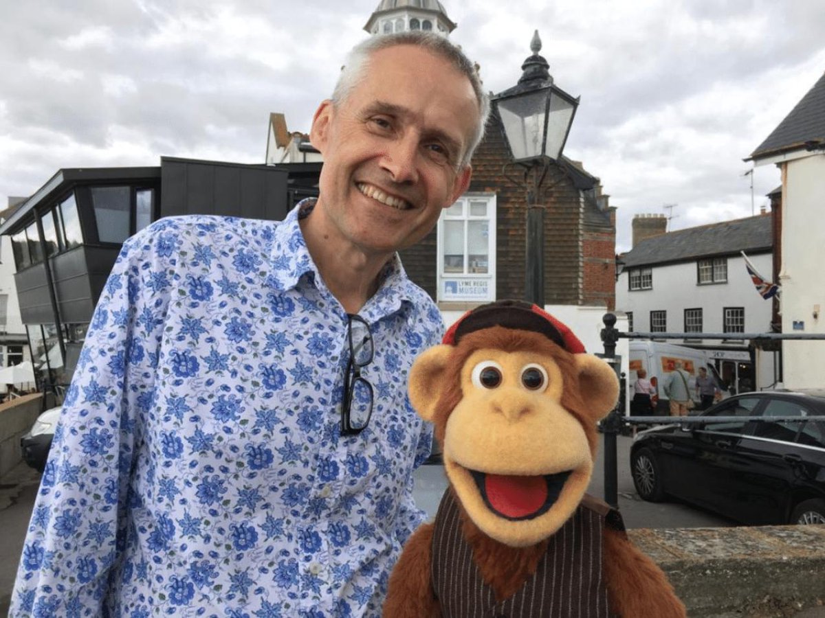 Our Director, David Tucker recently met @Channel5_tv icon, Milkshake Monkey, after @5milkshake was filmed at the museum. David has met the likes of Sir David Attenborough &amp; Michael Morpugo, but said “working with ‘Shakey’ beats them all”