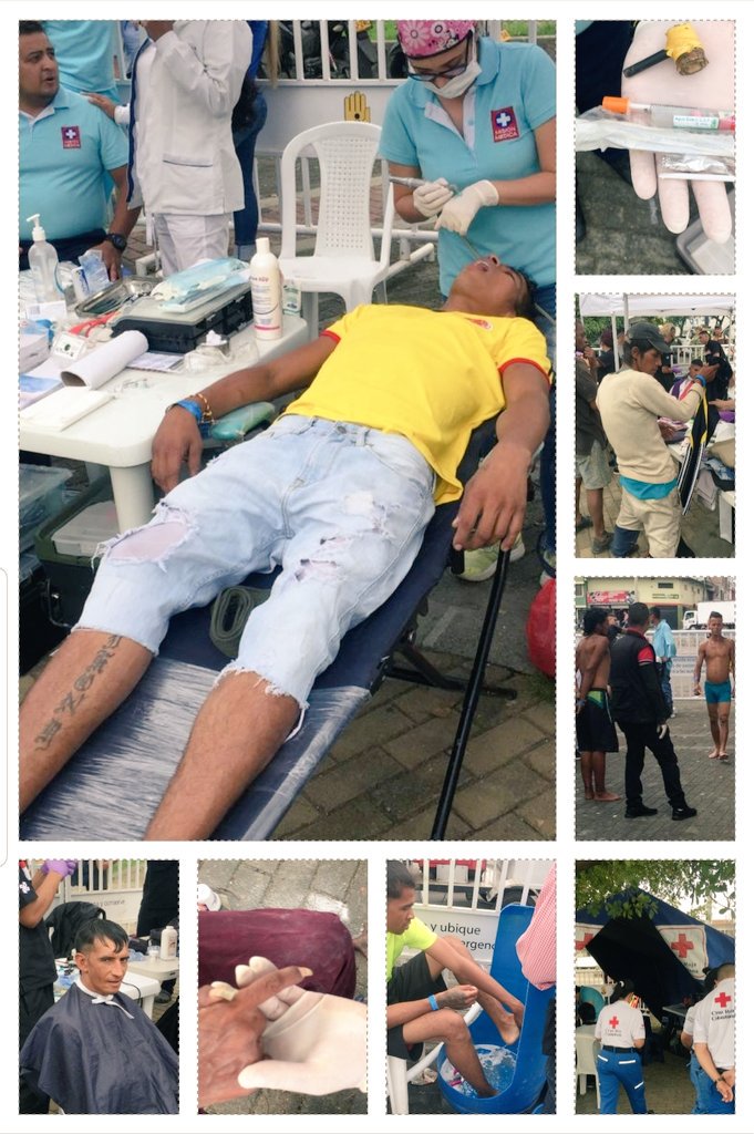 Segunda jornada del #busducha #GotasDeAlegría, de @EPalmiraOficial, en #Cali: 92 habitantes de calle bañados, 72 peluqueados y 70% con revisión médica y de higiene oral. Gracias al acompañamiento de <a href="/COL_EJERCITO/">Ejército Nacional de Colombia</a>, Fundación Brigada Ángeles por Colombia y al Círculo de la Belleza.