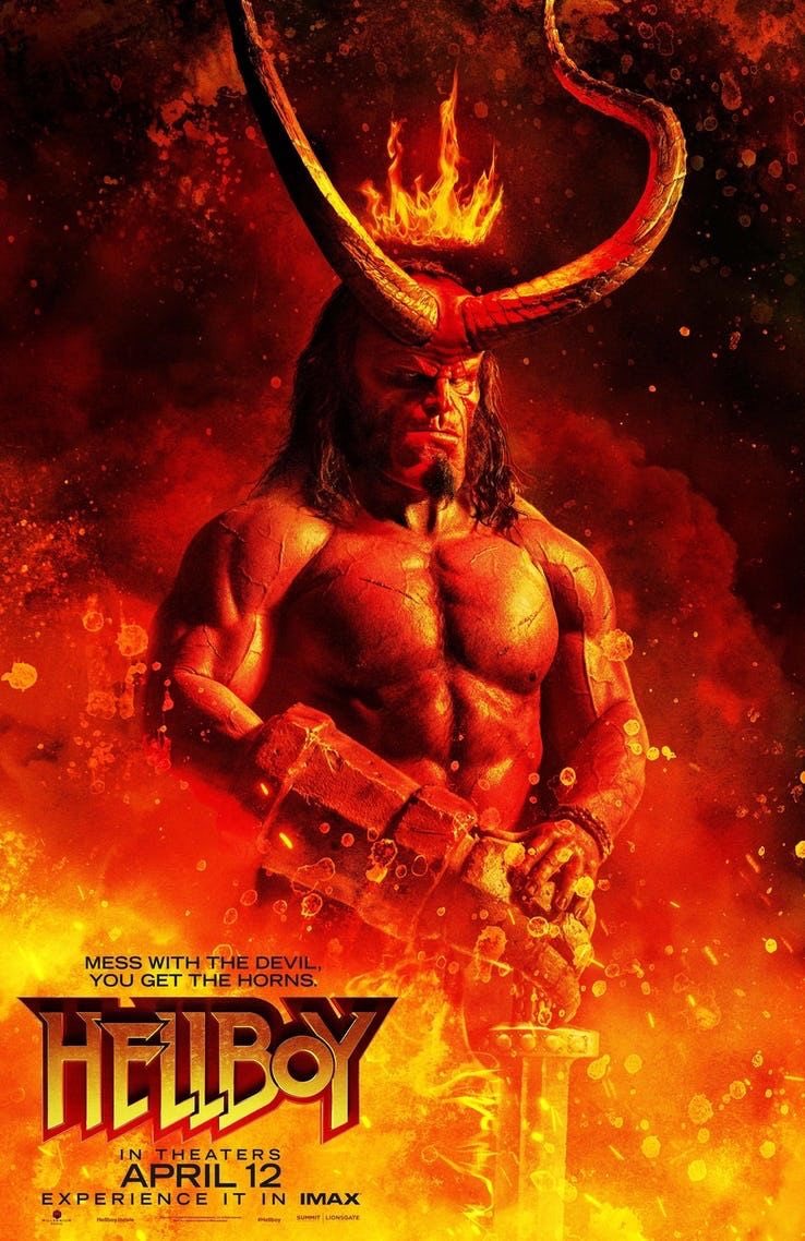 It is not a horror film or thriller but it is full of monsters and the supernatural, up next as a bonus HELLBOY (2019).