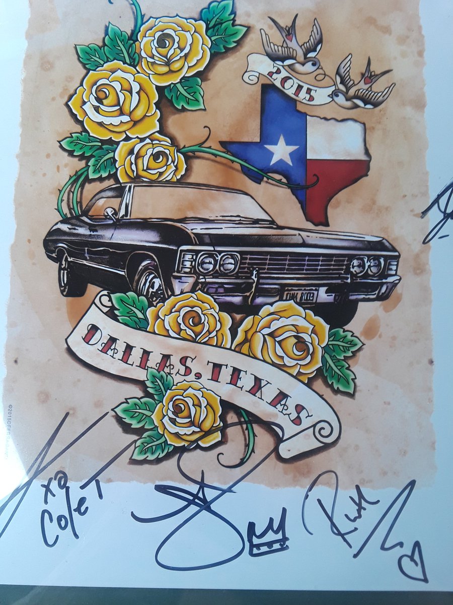 #SPNFamily whose signature is in the center under the banner, with the crown?