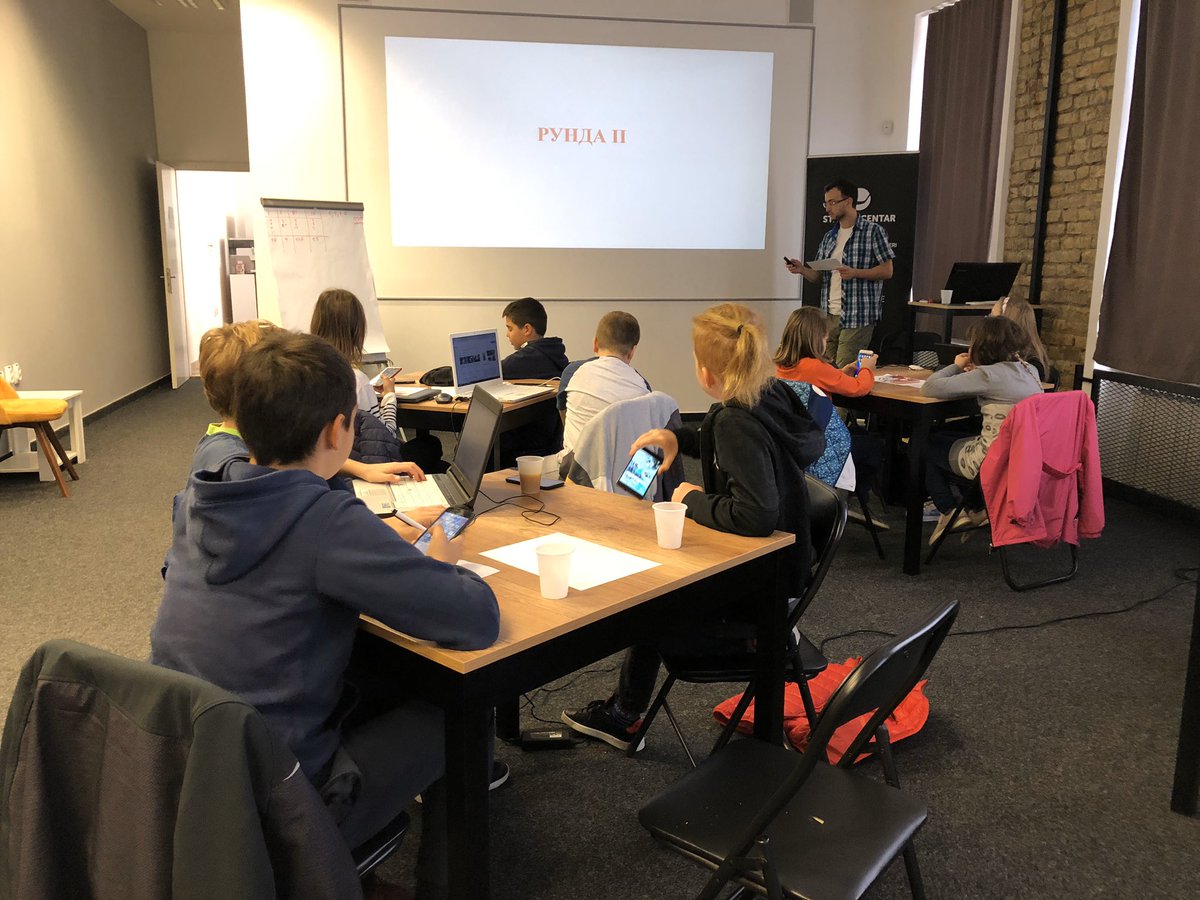 zeljko_su's tweet image. So today we gave out prizes for our “Kids Google” workshop quiz in the #CodeWeek2019 event, books on coding.. and the best answer from the winner is “Why do I get the thickest one?” 🤣🤣🤣