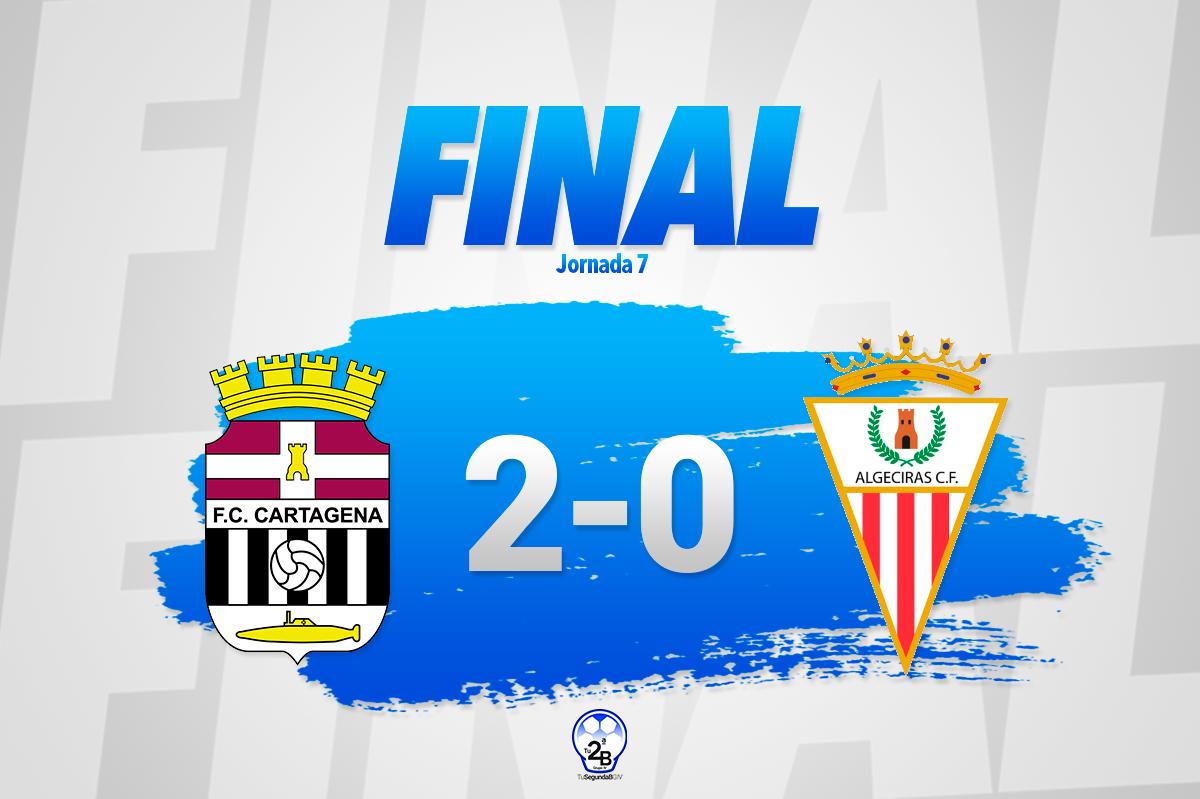 📣 ¡¡FINAL DEL PARTIDO!! | Caballero y Verza dan los tres puntos al Cartagena, el cual continua en la zona noble de la clasificación.

⚫️⚪️ FC Cartagena 2-0 Algeciras CF 🔴⚪️