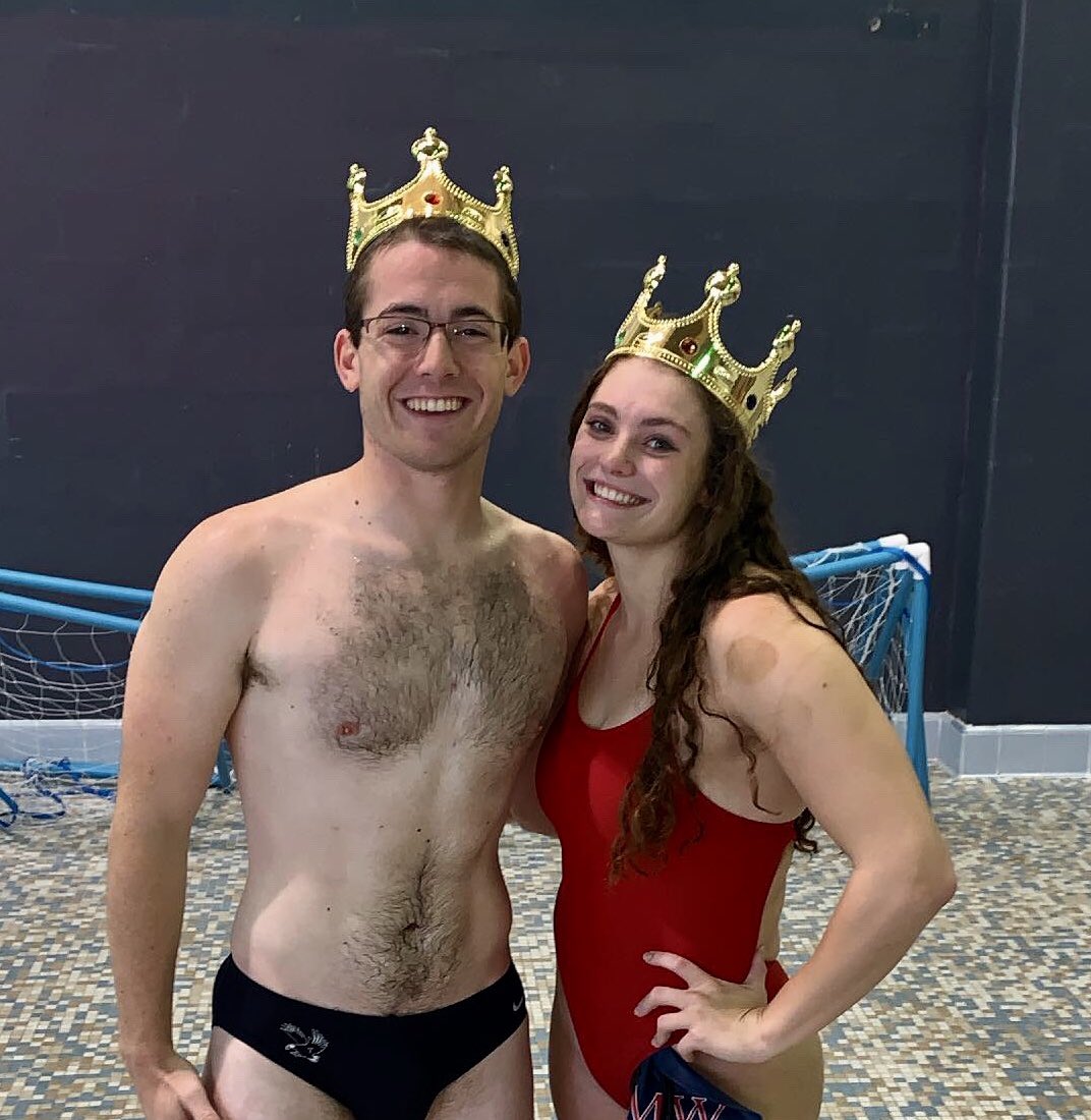 UMWSwimming's tweet photo. The 🦅🏊🏼♀️🏊🏽♂️ absolutely crushed the Blue, Gray, and Red intersquad this weekend! The 🔵 Team came out top 🏆 and the Hexathlon (50 Fr, 100 Fr, 100 Bk, 100 Br, 100 Fl, 100 IM) Overall Champions were Sr. Noah Carpenter and Fr. Thalia Costanza! #EagleStrong #EaglePride #HWAPO #PITLIF https://t.co/YXk6JqzV7c