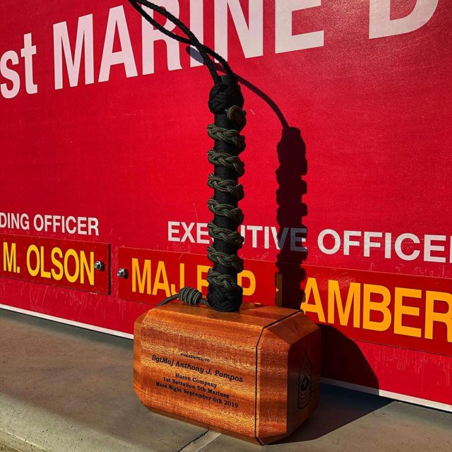 Another Mjölnir, but this one has a French Fourragère incorporated. 
#5thmarines #5thmarineregiment #5marreg  #bluediamond #1stmarinedivision #usmc #usmarines #marines #usmarinecorps #marinecorps #thor #thorshammer #mjolnir #mjölnir
