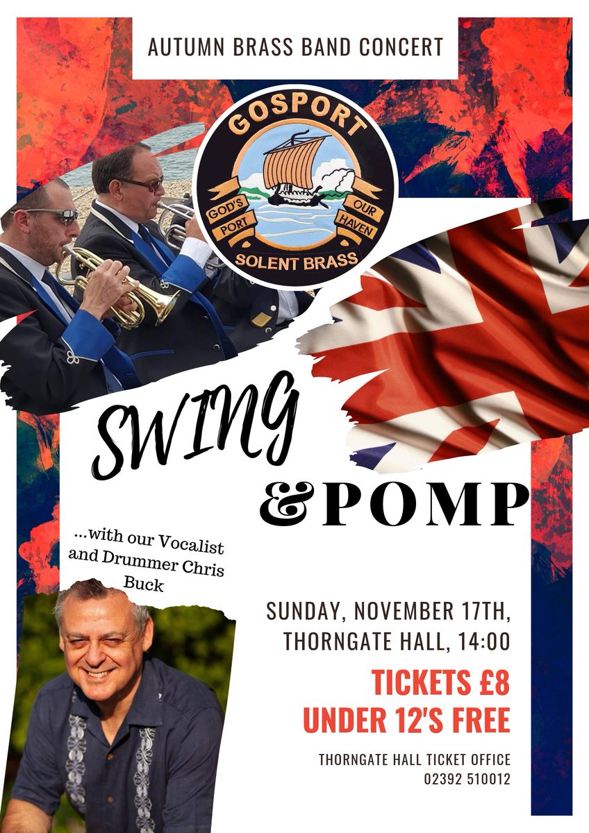 Come and have a listen to the band on Sunday Nov 17th at 14:30. Swings &amp; Proms Autumn Concert.
