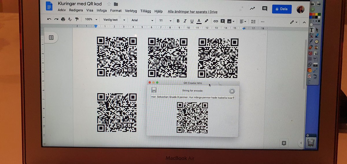 Skapa kluringar bakom Qr-koder. Få se hur morgondagens lektion i Ma blir. #spännande #qr #digitalaverktygiundervisningen #kluringar