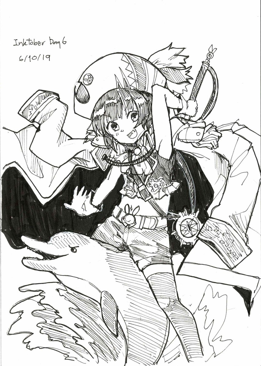 #inktober day 6 
#きららファンタジア マヤちゃん!
#ごちうさ 