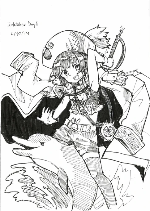 #inktober day 6 
#きららファンタジア マヤちゃん!
#ごちうさ 