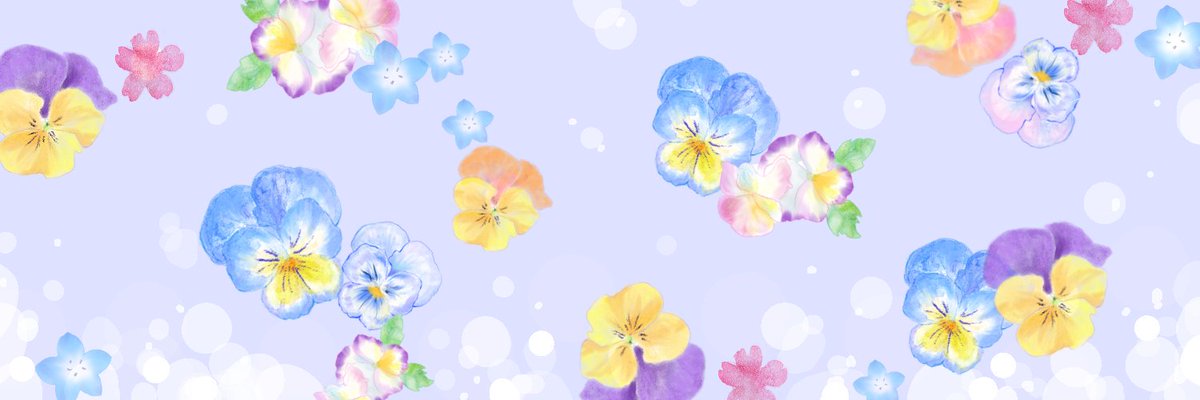 O Xrhsths 柚菜 Sto Twitter フリーアイコン フリーヘッダー 私の花 ビオラ ラベンダーカラーにはまってあます