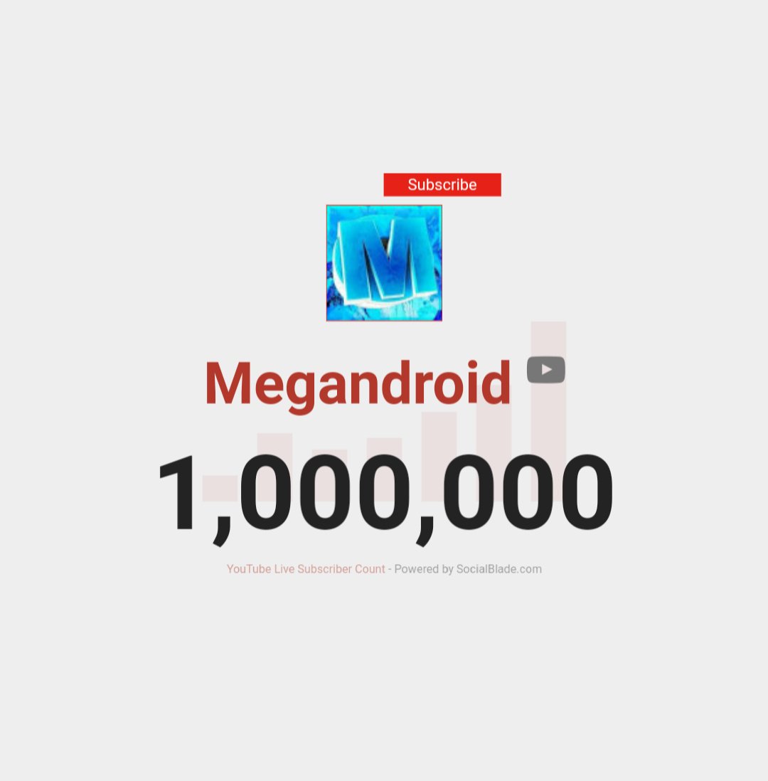 Megandroid1's tweet image. Muchas Gracias a Todos Los Que Se Sumaron Para Lograr Este Gran Sueño Que Tardó Un Total de 5 Años, Somos 1 Millón En El Canal, Gracias!