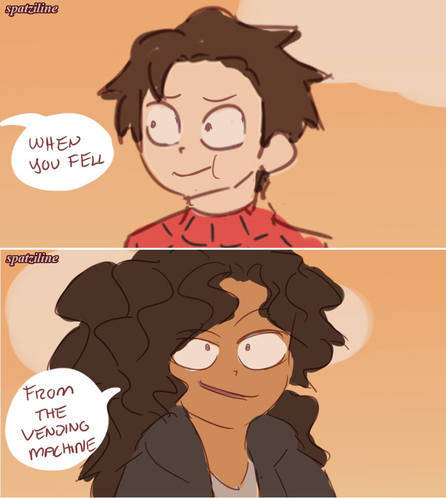 Did it hurt? BASED ON THIS: https://t.co/svswgBM39P #SpiderMan #spideychelle 