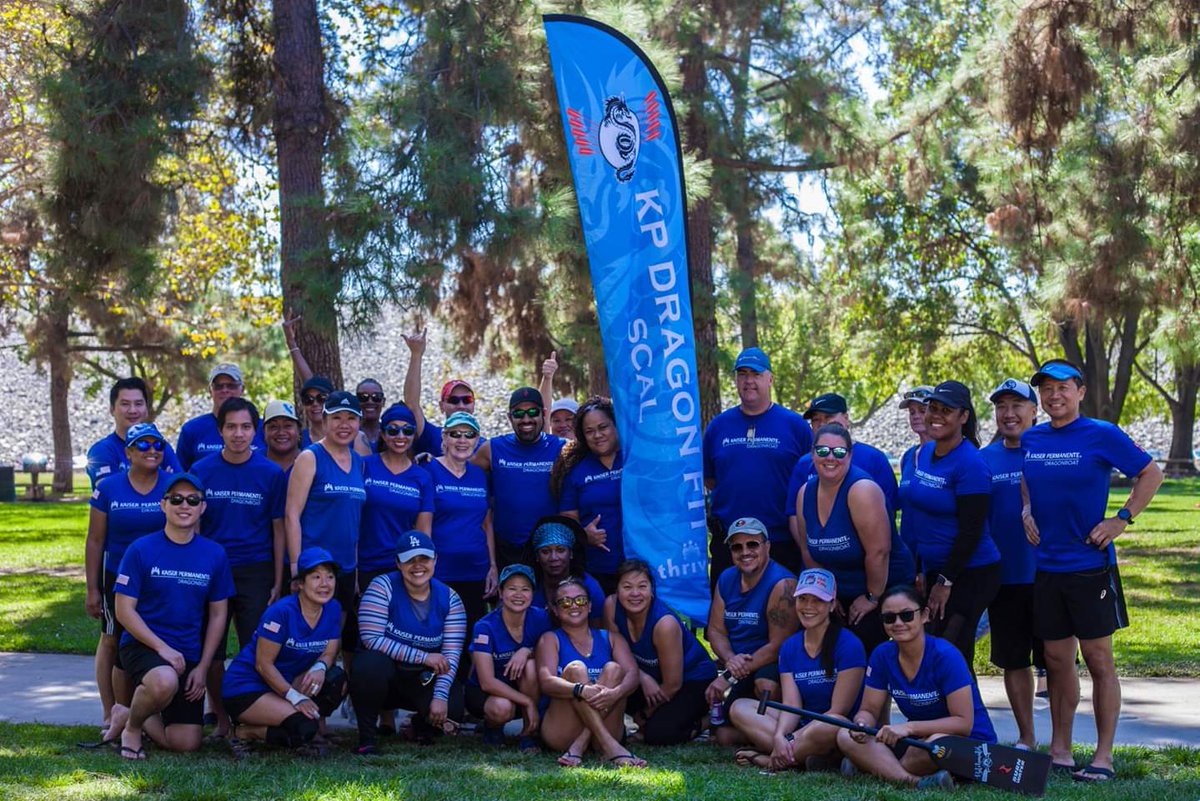 mifeng1's tweet photo. Our KP Dragonfit dragon boat team comprised of SCPMG and KP team members and friends all over SCAL took Golds 
in the mixed and women's division this weekend at the Santa Fe Dam race. Go KP!
#dragonboat 
#thrive 
#wellness 
@kpthrive https://t.co/1t6IvVLNtl