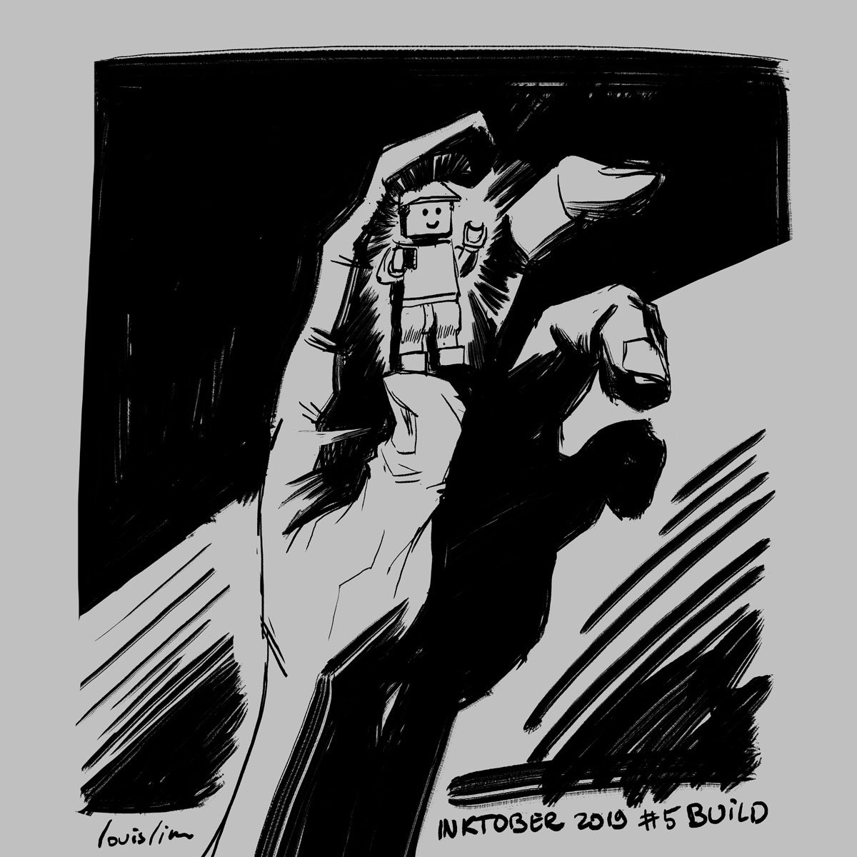 LouishLim's tweet photo. #Inktober2019 #5Build https://t.co/oqEXCQBqVB